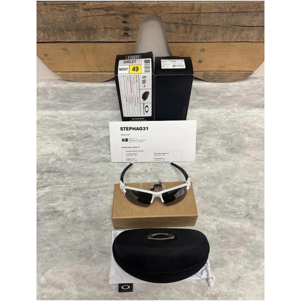 OAKLEY | NEW | FLAK 2.0 XL | 9188 - 81 | POLISHED WHITE | PRIZM BLACK